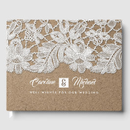 Traço branco | Livros convidados de casamento Kraf