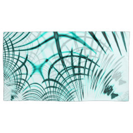 Traço curvo do aqua ciano cruzado sobre fundo leve