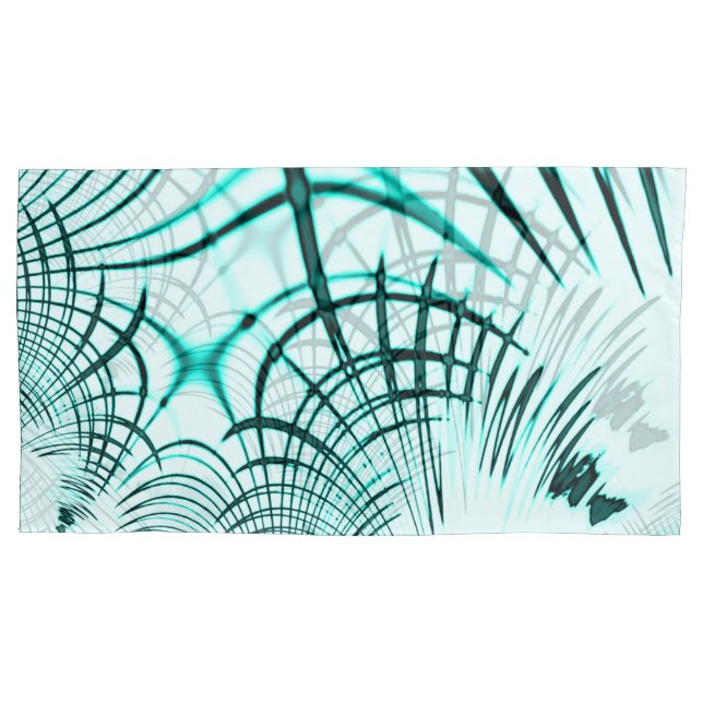 Traço curvo do aqua ciano cruzado sobre fundo leve (Frente-Esquerda)