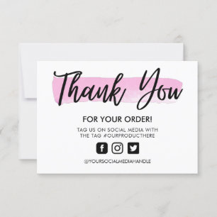 Traço de Pincel de Aquarela Obrigado Inserção de M