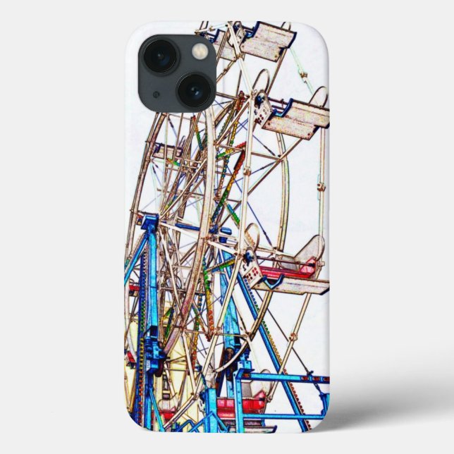 Traço Ferris Wheel-Chalk por Shirley Taylor (Verso)