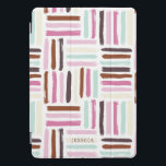 Traços Coloridos do Pincel Personalizados<br><div class="desc">Diversão do padrão abstrato de pincéis coloridos. Personalize com seu nome ou monograma.</div>