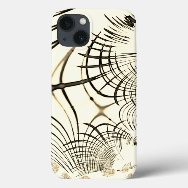 Traços curvos castanho-castanho-rosado, fundo clar (Verso)