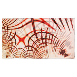 Traços curvos em castanho-vermelho cruzado, efeito