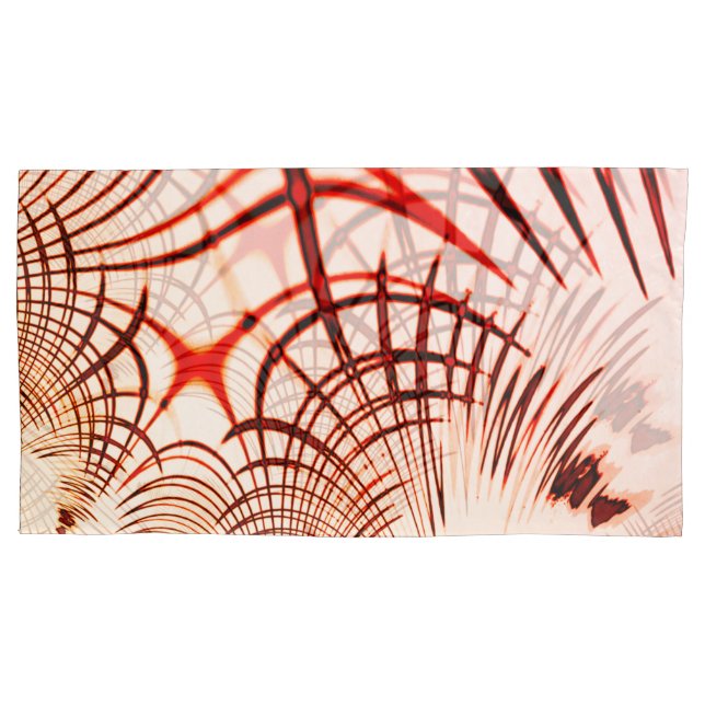 Traços curvos em castanho-vermelho cruzado, efeito (Frente-Esquerda)