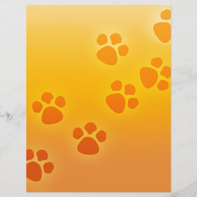 Traços de animais de impressão de pata-branca (Frente)