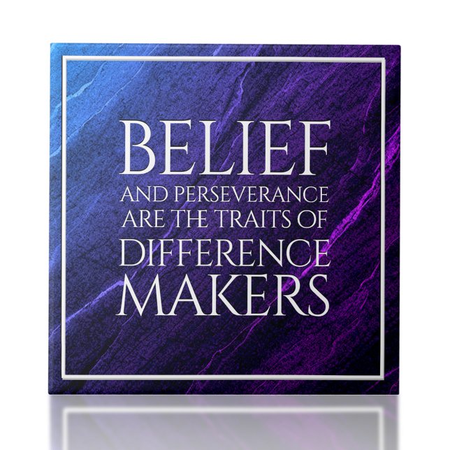 Traços de crença e perseverança de diferentes cria (Belief & Perseverance Traits of Difference Maker Ceramic Tile Cover Photo)