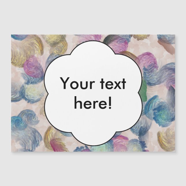 Traços de pincel desenho abstrato (Frente)