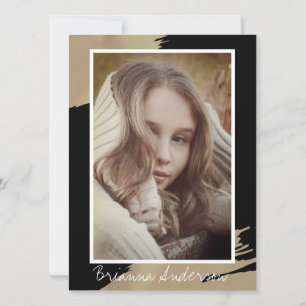 Traços Dourados Modelo Preto Ator 3 Foto Comp Card