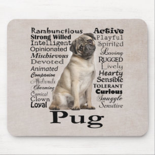 Traços Mousepad do Pug