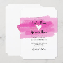 Traços Simples De Tinta E Convites Para Casamento 