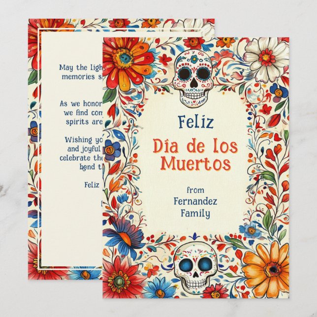 💀 Tradição de Vibrantes de Texto Personalizado (Frente/Verso)