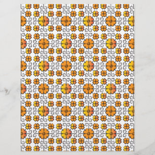 Tradicional letão - símbolo SUN - padrão geométric