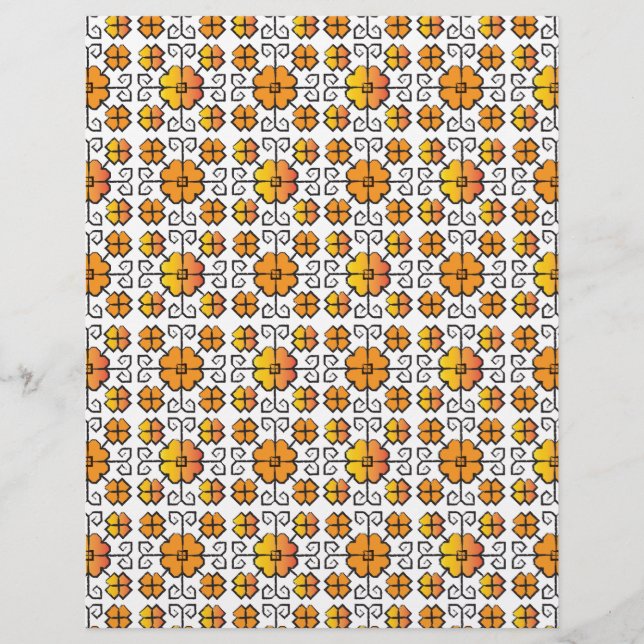 Tradicional letão - símbolo SUN - padrão geométric (Frente)