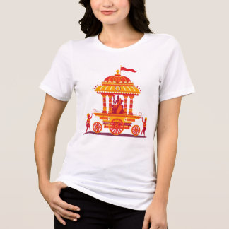 Traditional Hindu Rath Yatra Chariot Illustration 