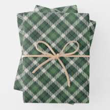 Traditional plaid in shades of green