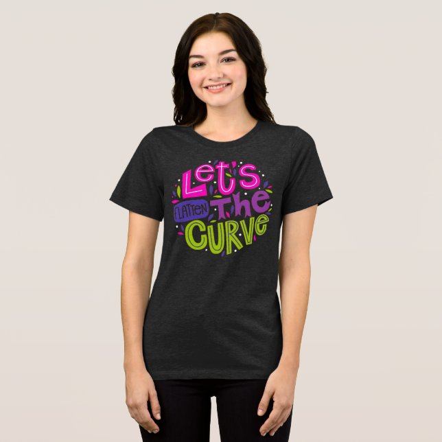 Traduzir a curva - Camisa tríplice colorida retróg (Frente Completa)