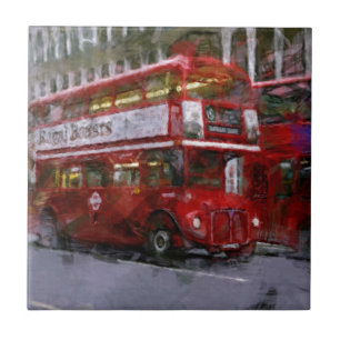 Traffic Square Red Double-decker Bus, Londres, Rei