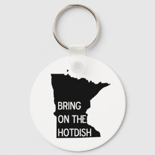 Traga o Chaveiro do Hotdish Funny Minnesota