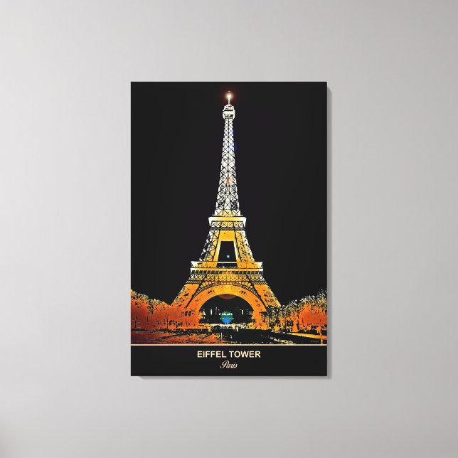 Traga Paris para casa: Eiffel Tower Canvas Print (Frente)