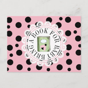 Traga um livro para o cartão de Chá de fraldas de 