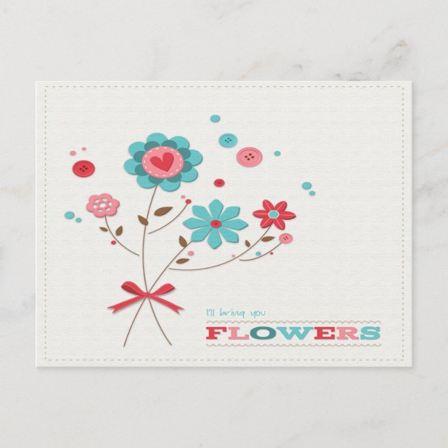 Trago-te o cartão postal das flores (Frente)