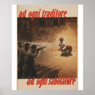 traidor a cada poster da propaganda