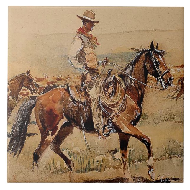 Trail Drive 2 Western Art de Edward Borein (Frente)