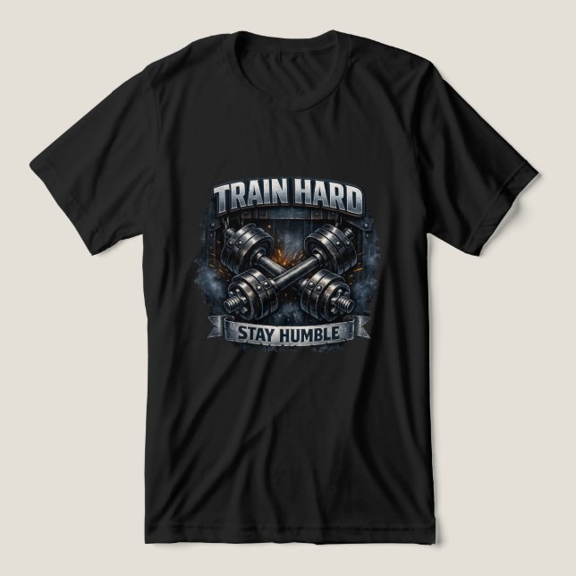 Train Hard Stay Humble (Design frontal)