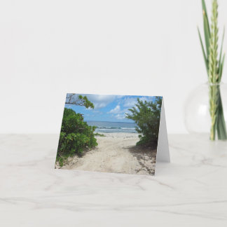 Trajeto ao cartão de nota pacífico