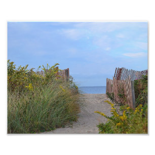 Trajeto ao impressão da foto da praia