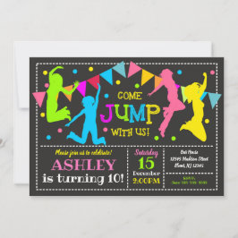 Trampoline de Salto de Convite de Aniversário