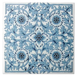 Tranferware de Minton Azul e Branco Repro Antique