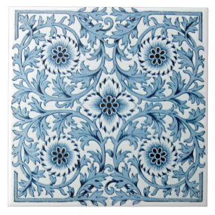 Tranferware de Minton Azul e Branco Repro Antique