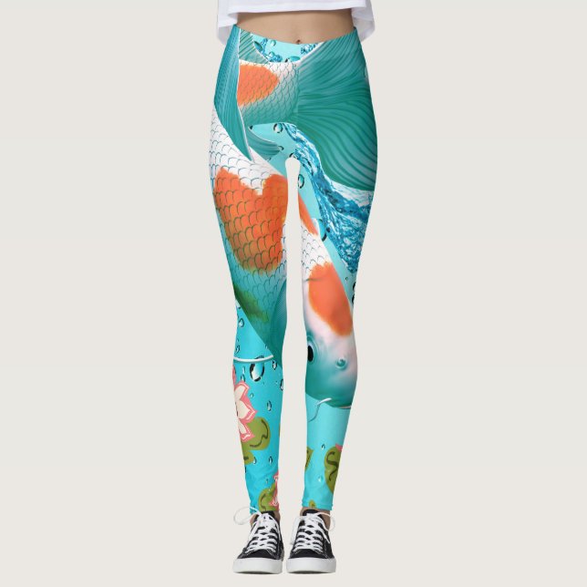 Tranquil Koi Pond Leggings (Frente)