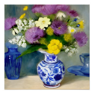 Tranquilo Vase das Flores Impressão