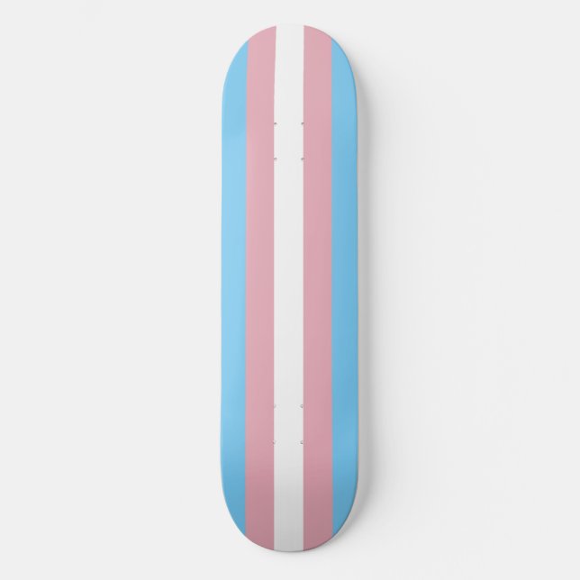 Trans Pride Flag Skateboard (Frente)