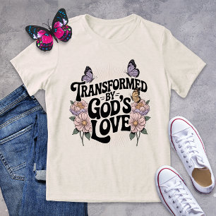 Transformada pela Borboleta do Amor de Deus Retro 