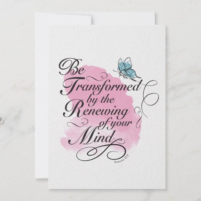 Transformar e renovar - Romanos 12 : 2 (Frente)