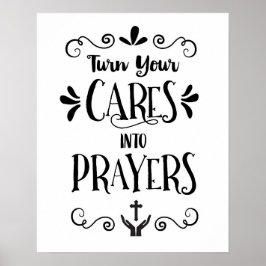 Transforme seus ares em Impressão de Arte de Oraçõ