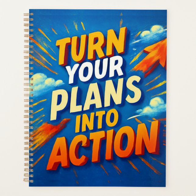 Transforme Seus Planos Em Ação - Planejador Motiva (Frente)