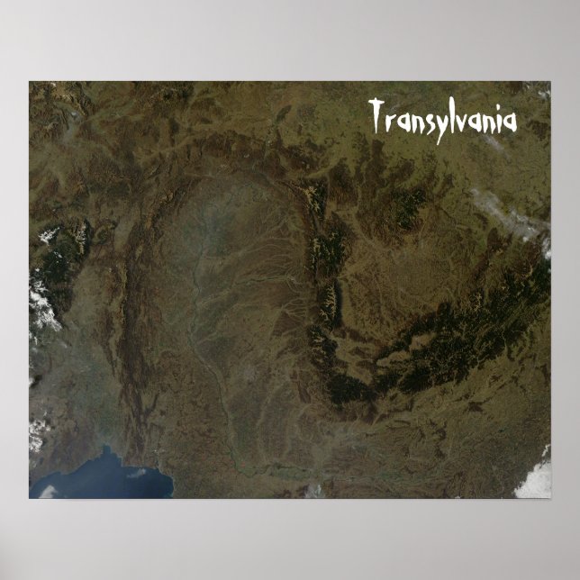 Transilvânia, Poster dos Montes Cárpatos (Frente)