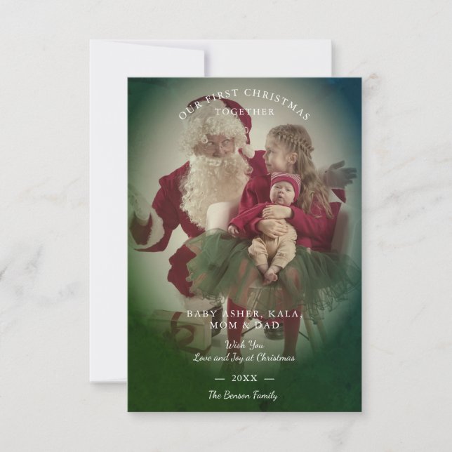 Transparency Effect Merry Christmas Photo Family (Frente)