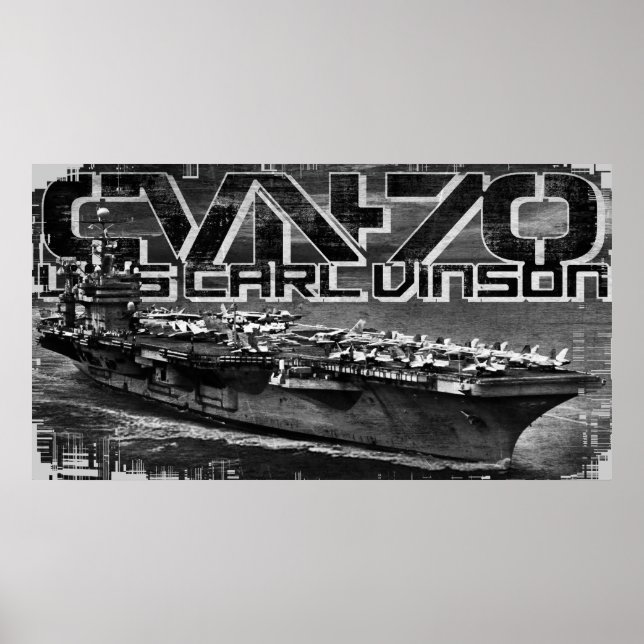 Transportadora aérea Carl Vinson Poster (Frente)