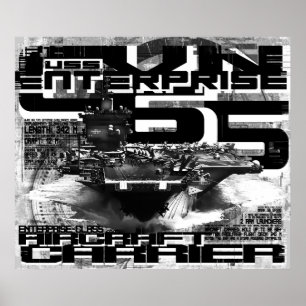 Transportadora aérea Enterprise Poster