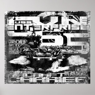 Transportadora aérea Enterprise Poster