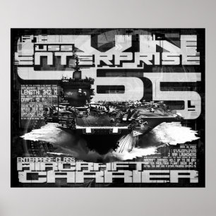 Transportadora aérea Enterprise Poster
