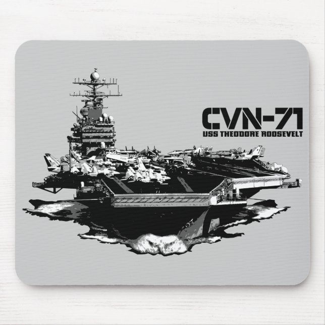 Transportadora aérea Theodore Roosevelt Mousepad (Frente)