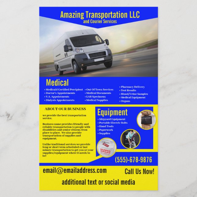 Transportadora Company Flyer (Frente)
