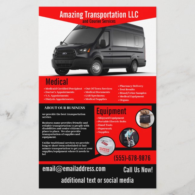 Transportadora Company Flyer (Frente)